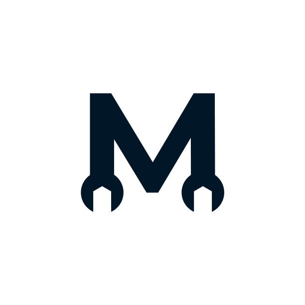 首字母m扳手logo设计灵感图片下载