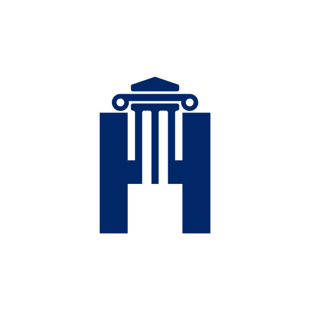 律师事务所字母h标志设计模板元素图片下载