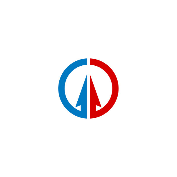 彩色圆形箭头Logo图片下载