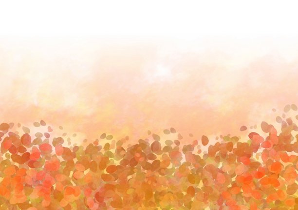 插图的秋叶和光背景图片下载