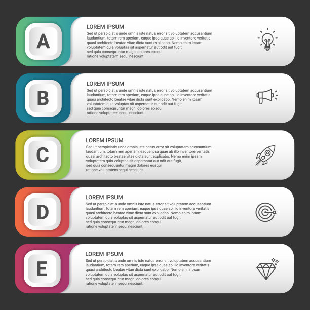 业务时间线信息图步骤为数据业务可视化元素背景模板图片下载