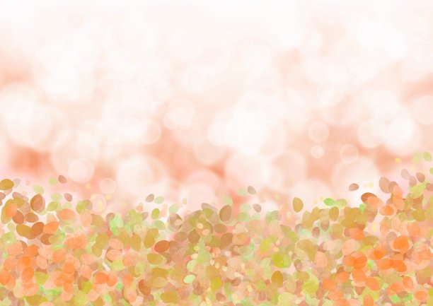 插图的秋叶和光背景图片下载