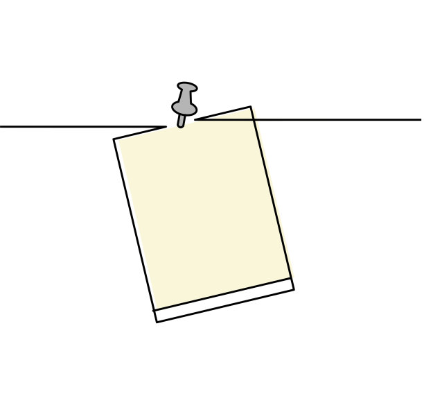 以回形针为线的抽象彩纸图片下载