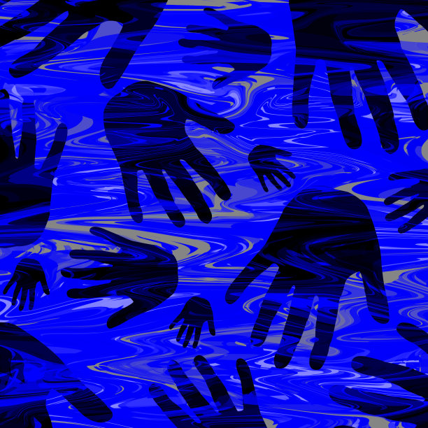 美丽多彩的手背景在新的现代风格图片下载