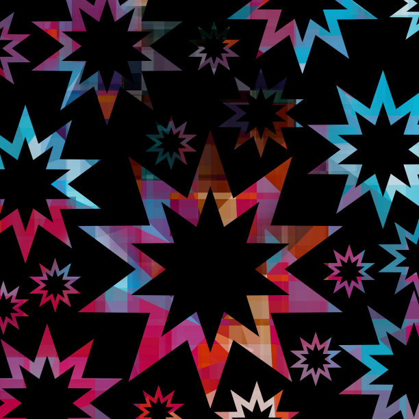 美丽的彩色星形背景在新的现代风格图片下载