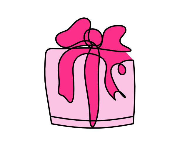 抽象色彩将盒子呈现为连续的线条图片下载