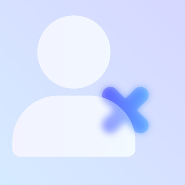 阻挡用户玻璃形态时尚的风格图标。块用户透明玻璃颜色矢量图标模糊和紫色梯度。为网页和UI设计，移动应用程序和推广业务横幅和海报图片下载