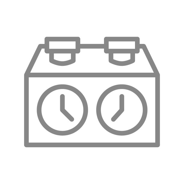 象棋时钟，秒表，计时器线图标。桌游，餐桌娱乐的象征图片下载