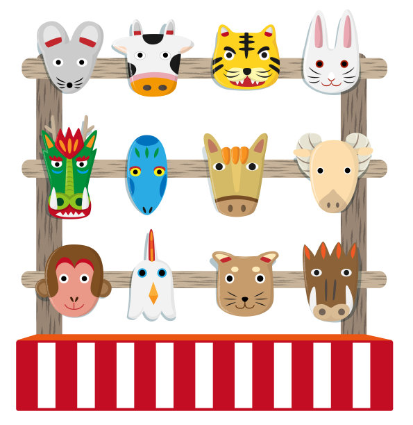 十二生肖面膜，十二生肖面膜店图片下载