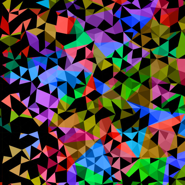 多边形彩虹马赛克背景。抽象的低多边形矢量插图。三角形图案，复制空间。模板几何商业设计与三角形海报，横幅，卡片，传单图片下载