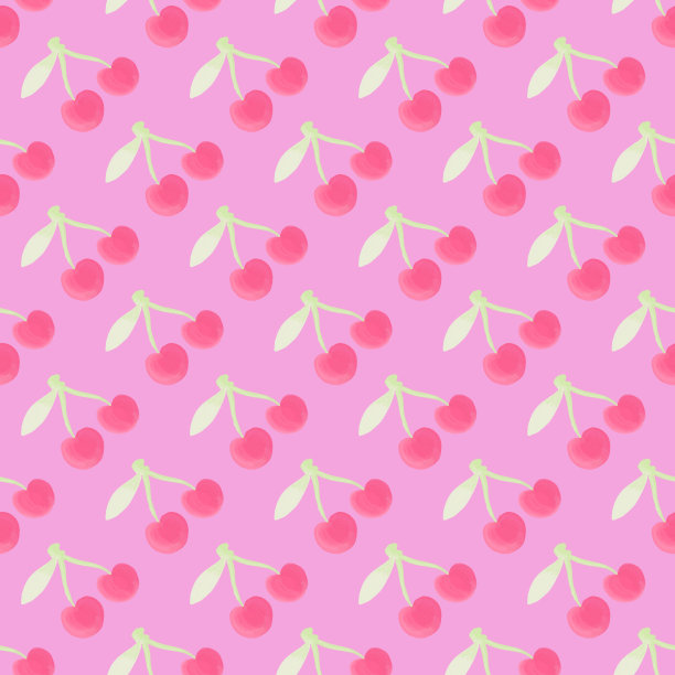 夏季水果无缝图案的孩子和织物图片下载