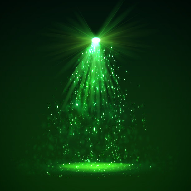 用烟和光聚焦舞台。图片下载