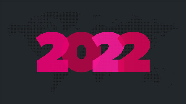 2022年矢量图标。粉色透明的象征。世界地图背景。商业元素，网页设计，信息图表，事件图片下载