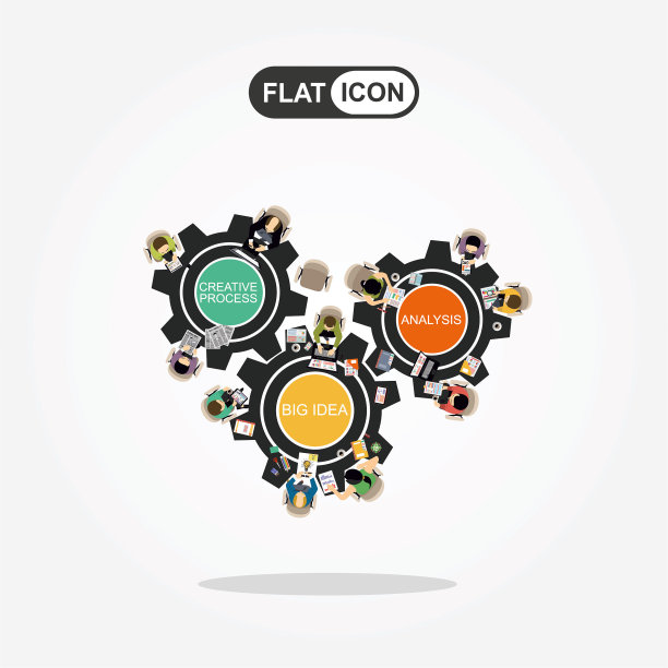 商业分析和规划、咨询、团队合作、项目管理、财务报告和战略的平面设计说明概念。概念网页横幅和印刷材料。图片下载