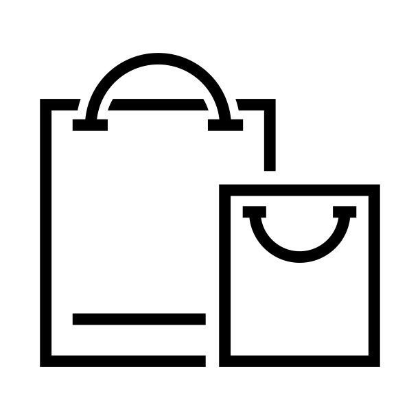 包图标。在线商店图标孤立在白色背景。向量EPS 10图片下载