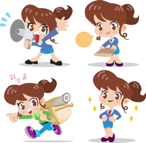 卡通人物女性图片下载
