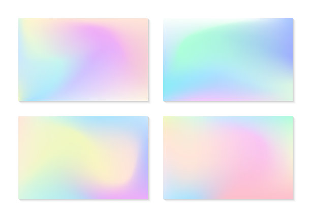 矢量集的网格梯度背景在软粉彩。复制文本空间图片下载