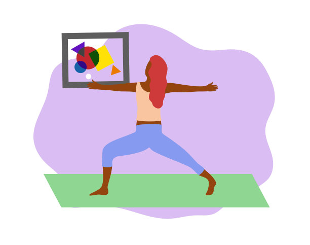 非裔美国女孩在家里做运动图片下载