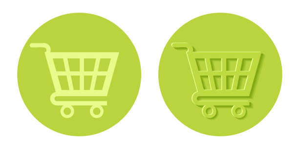 向量设置购物车的图标。购物篮的矢量插图。图片下载