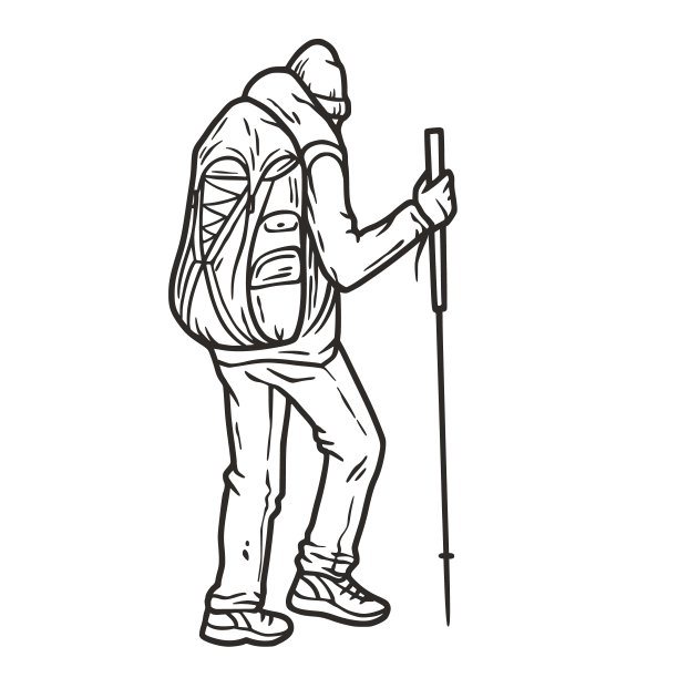 登山者或背包旅行者探险家好奇的人图片下载