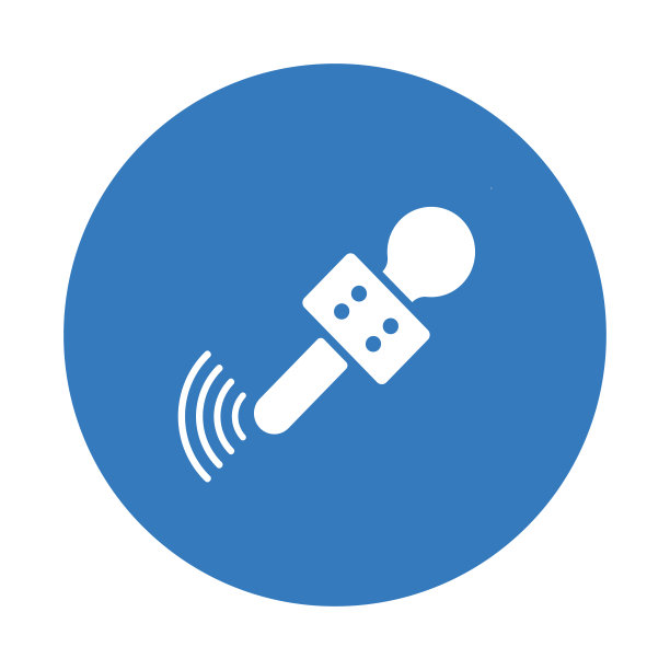 Chromecast设备图标，蓝色设计图片下载