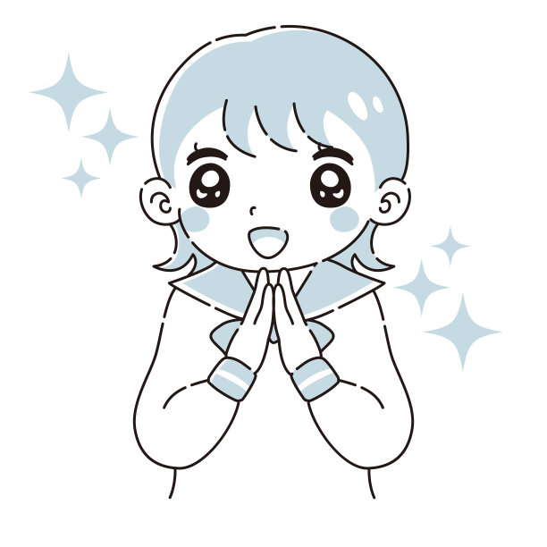 一个穿着飘飘水手服的女孩的插图图片下载