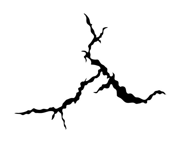 地面裂缝。地震和地面裂缝，洞效应，裂缝和损坏的墙壁纹理。矢量插图可以用于地震，碰撞，破坏等主题。图片下载