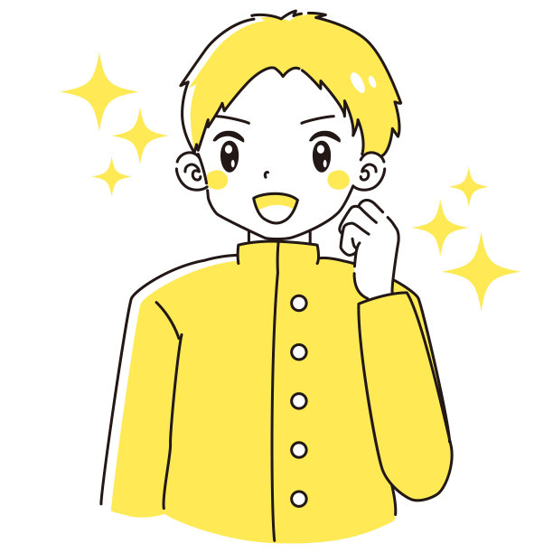 一个穿着校服的男孩摆出一个勇敢的姿势图片下载