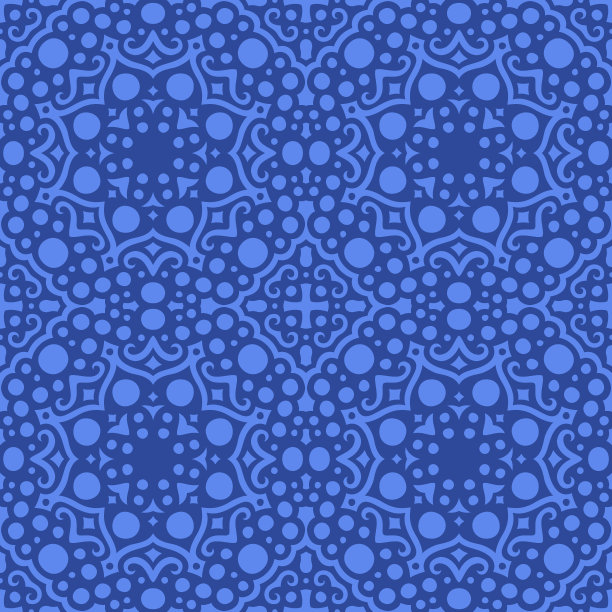 抽象的蓝色几何瓷砖图案的艺术图片下载