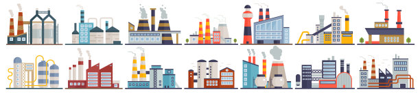 电力、核能和能源工业、炼油厂成套设备、工厂建筑和构筑物图片下载