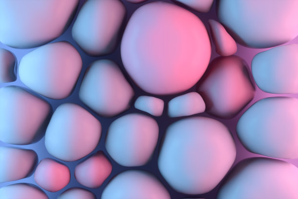 软石球抽象霓虹色背景图片下载