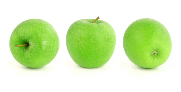 有机青苹果。图片下载