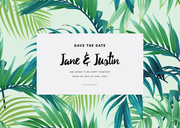 深色夏威夷花设计，棕榈叶和芙蓉花。热带夏季病媒背景。图片下载