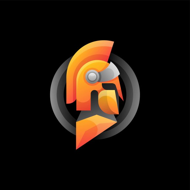 矢量插图斯巴达梯度彩色风格。图片下载