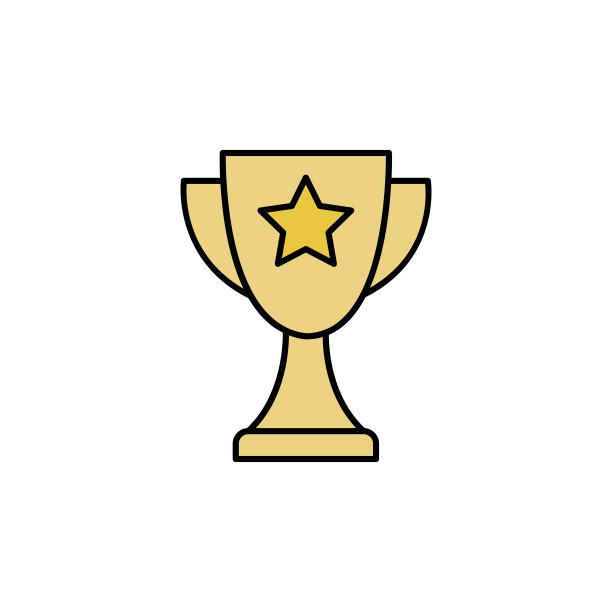杯，奖，冠军线插图。教育插图图标元素。标志、符号可用于网页、logo、手机应用、UI、UX图片下载