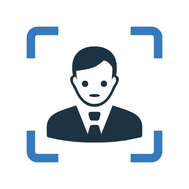 认证、识别、扫描、扫描图标。简单的可编辑矢量图形。图片下载