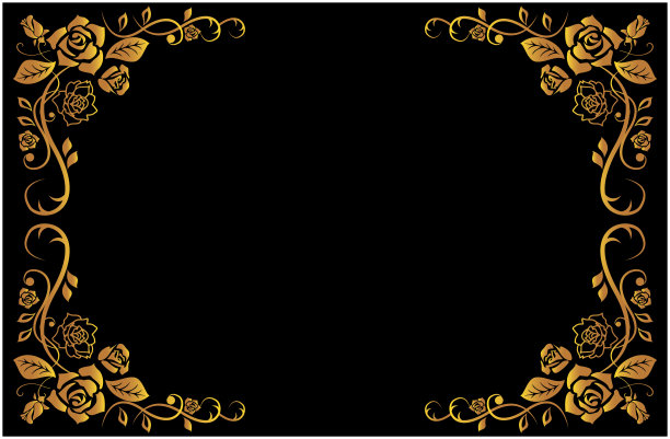 z玫瑰装饰框经典复古欧式风格图片下载