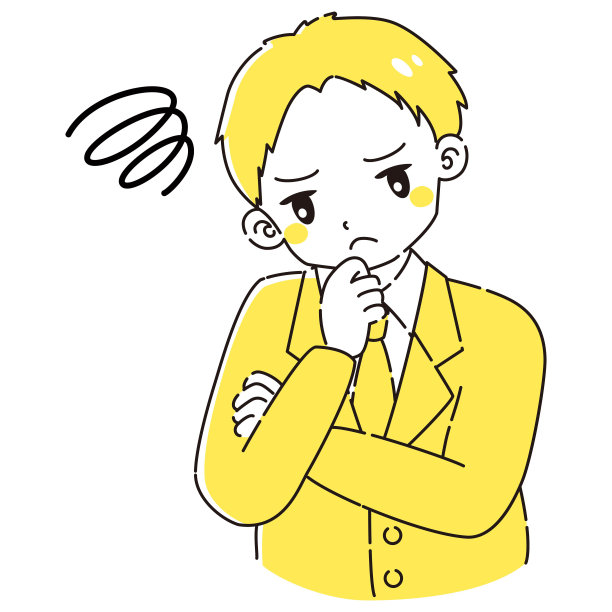 一个西装革履的男人在思考图片下载