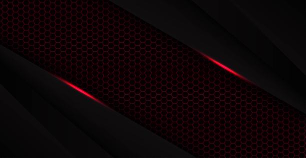 摘要红黑空间框架布局设计技术采用三角形概念搭配六边形纹理背景。eps10向量图片下载