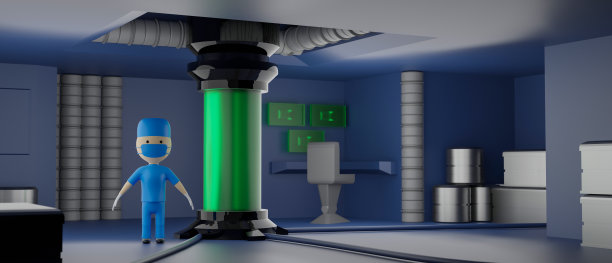 实验室里的3d人，3d渲染图片下载