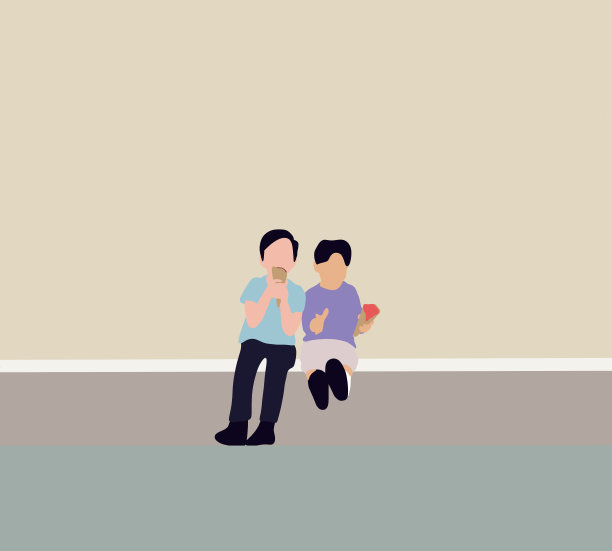 两个快乐的男孩坐在长椅上一起在公园和户外吃冰淇淋。童年的概念。图片下载