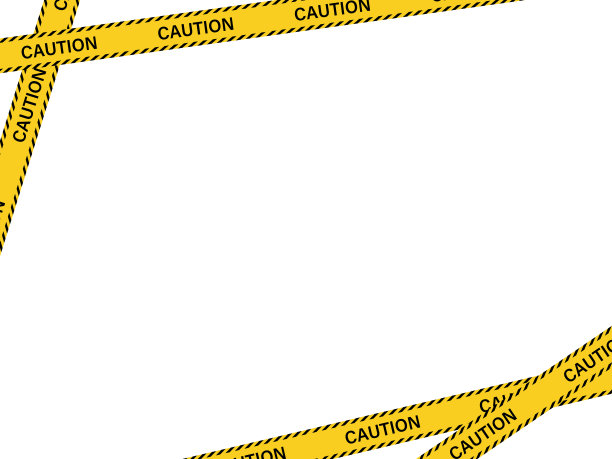 路障胶带框架背景插图，危险警告图片下载