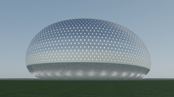 建筑项目的3D插图图片下载