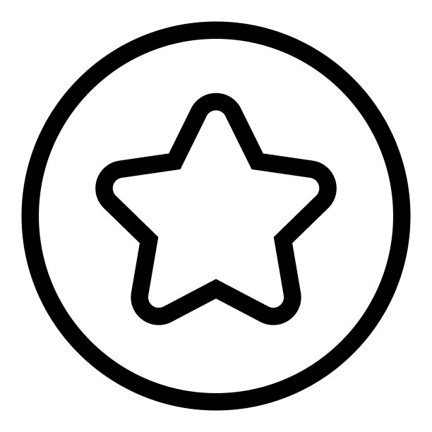 星星平面图标孤立在白色背景上图片下载