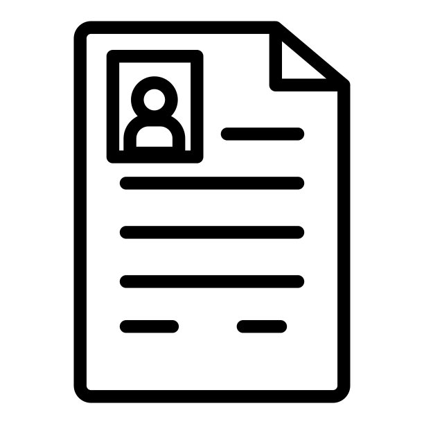 文档平面图标孤立在白色背景上图片下载