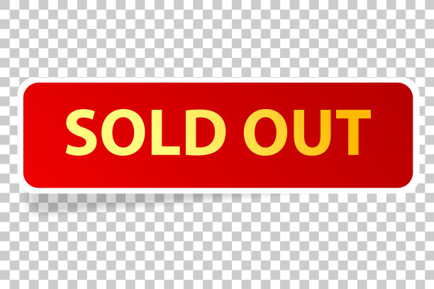 简单的红色标签或标签售罄图片下载