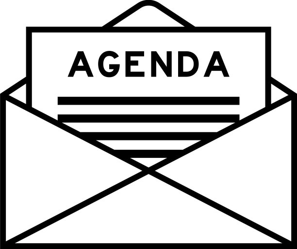 信封和信件的签名以文字议程为本图片下载