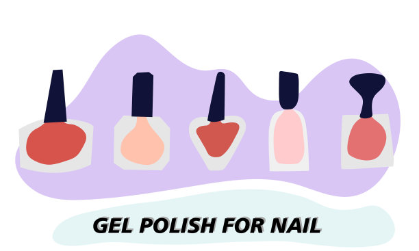 一套透明凝胶指甲油罐图片下载