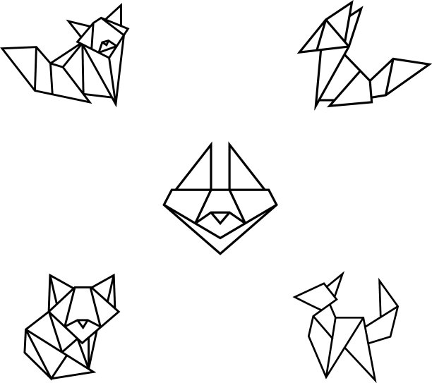 福克斯折纸几何图片下载