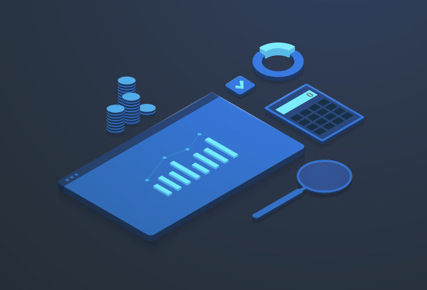 数据分析数字营销等距概念图片下载